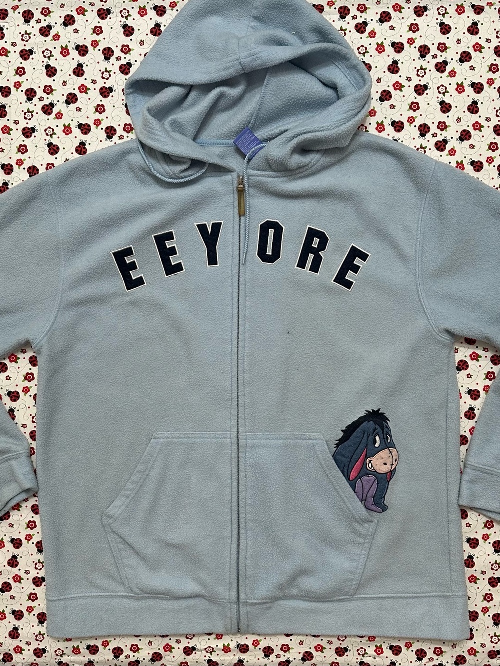 Disney Light Blue Eeyore Kids Zip Hoodie